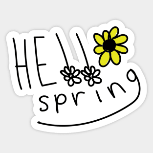 Hello spring Sticker